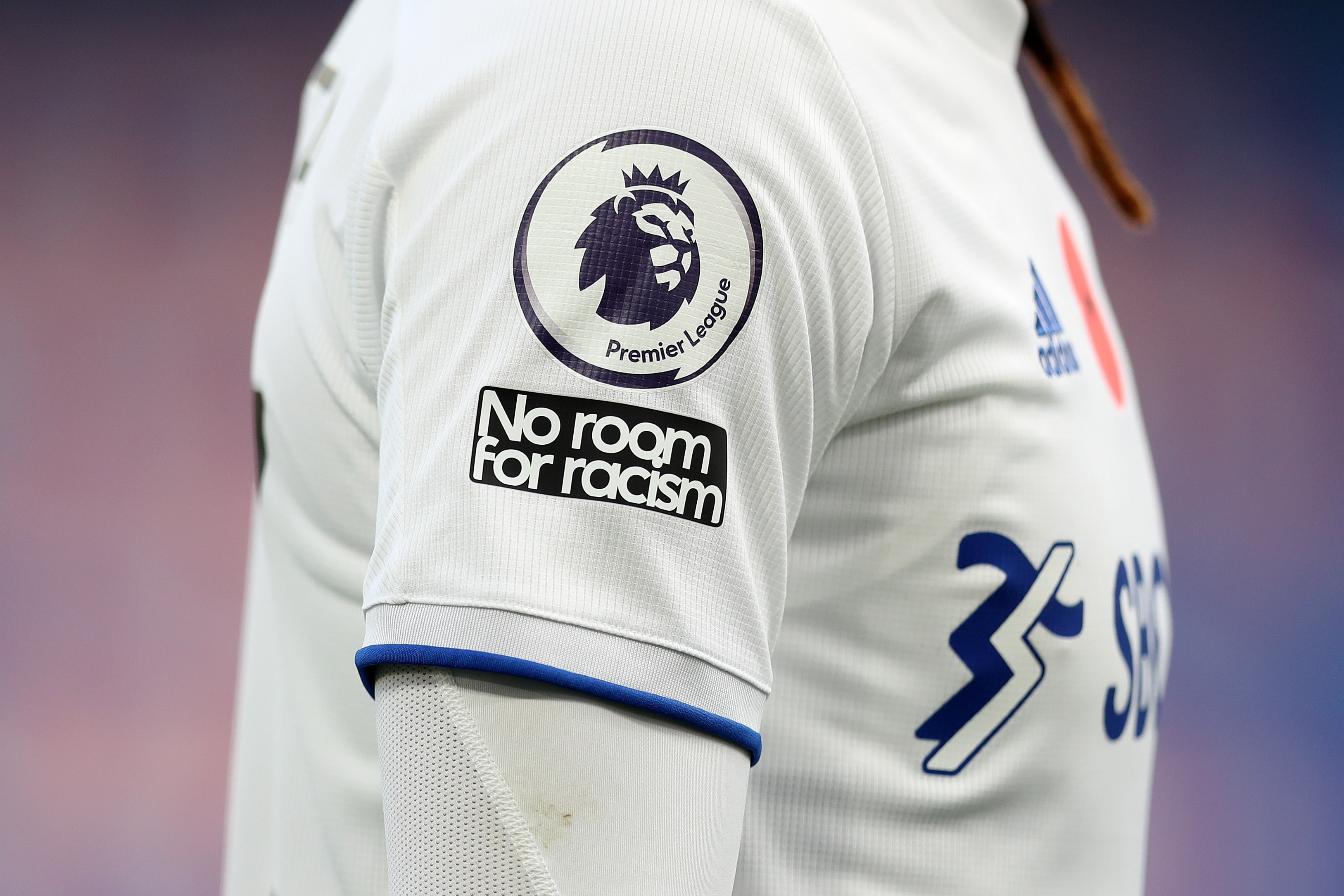 No Room for Racism badge Premier League kit.